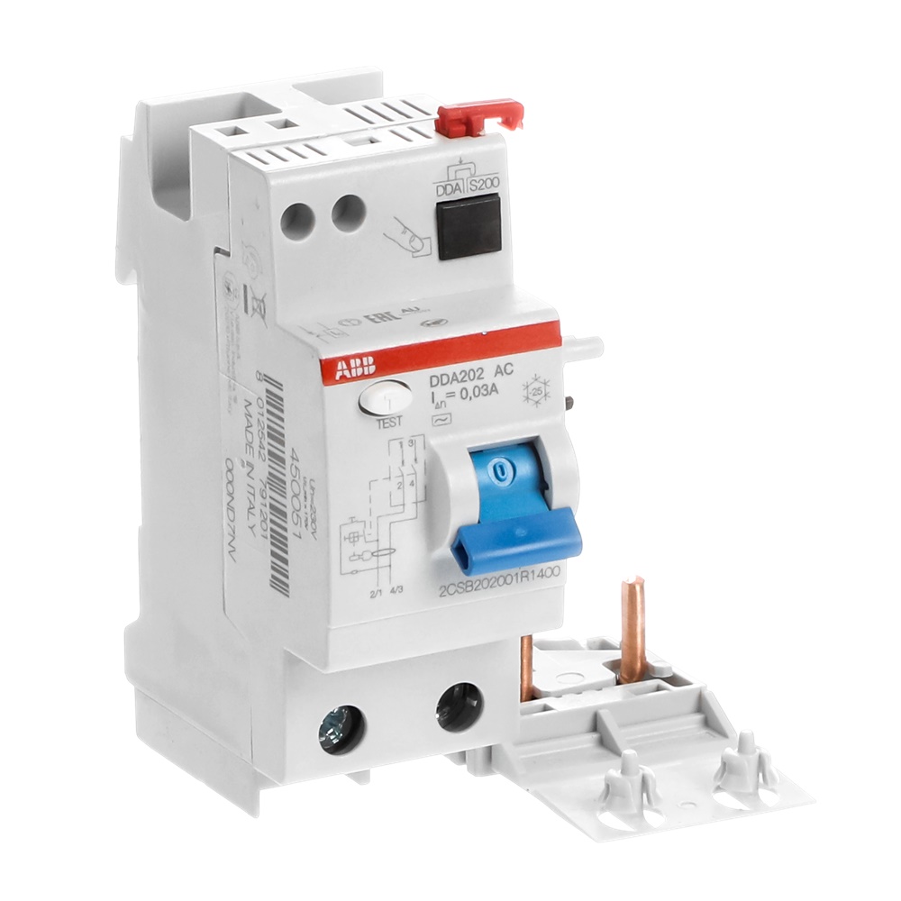 Interruttore differenziale DDA202 2P 40A 30mA tipo AC per impianti residenziali industriali