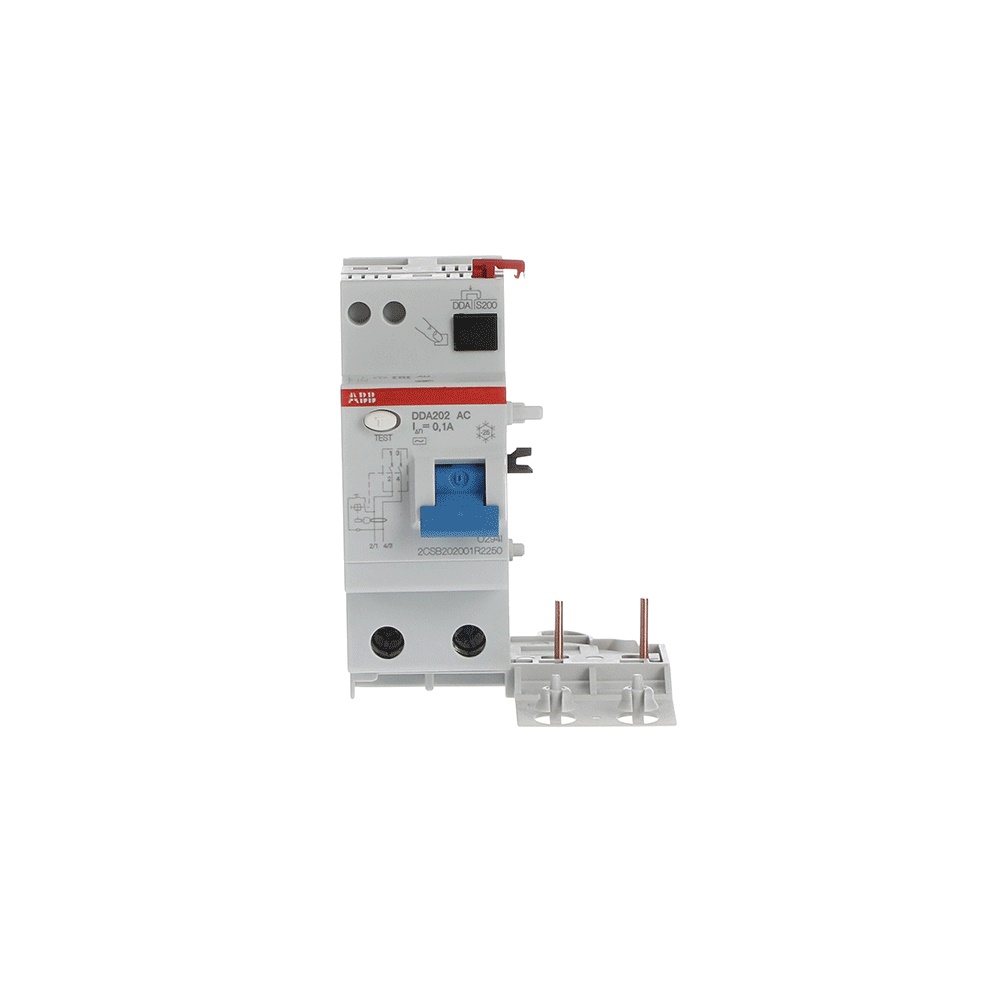 Blocco differenziale DDA202 AC 25A 100mA protezione impianti residenziali e industriali