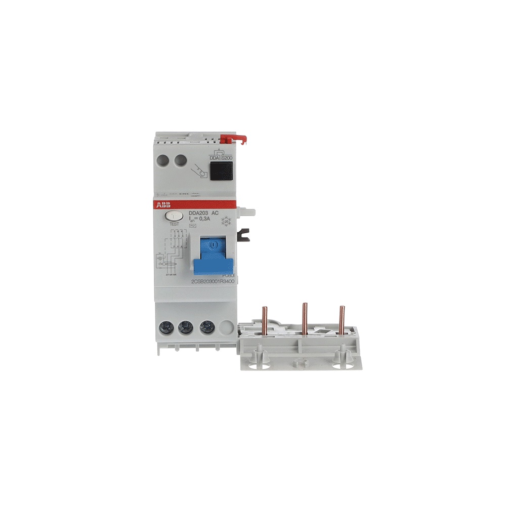 Interruttore differenziale DDA203 3P 40A 300mA Tipo AC protezione impianti residenziali industriali