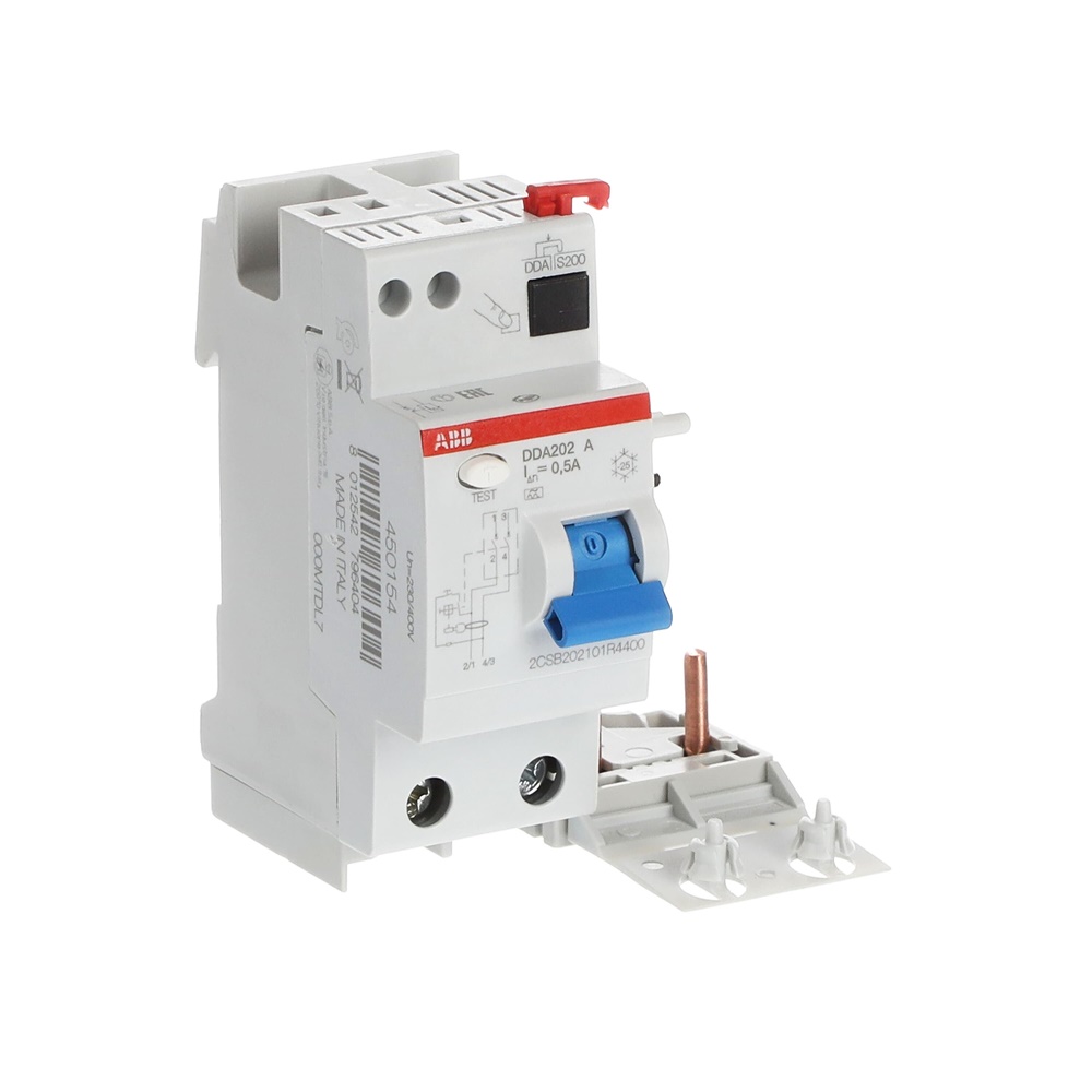 Interruttore differenziale DDA200 2P 40A 500mA Tipo A per impianti residenziali industriali