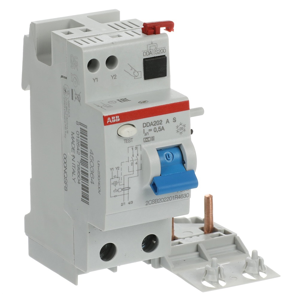 Blocco differenziale DDA200 2P 63A 500mA Tipo A protezione residenziale industriale