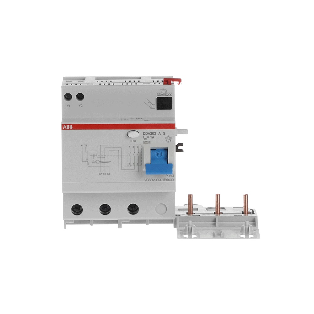 Blocco differenziale DDA200 3P 63A 1000mA Tipo A per uso industriale e commerciale