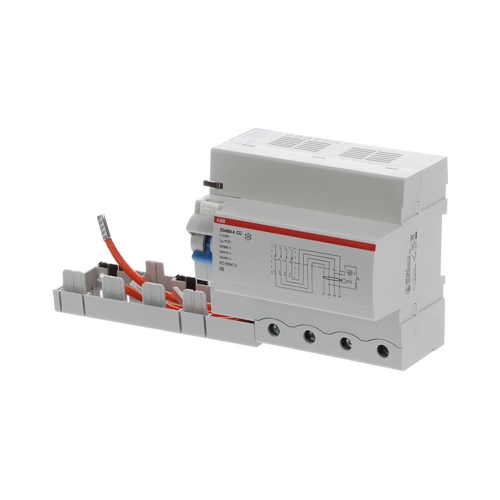 Blocco differenziale DDA804A 4 poli 63A 300mA tipo A protezione guasti a terra per impianti elettrici