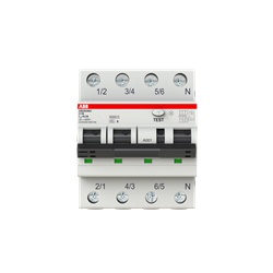 Interruttore differenziale magnetotermico 3P+N 16A 300mA tipo A protezione sovraccarico e corto circuito