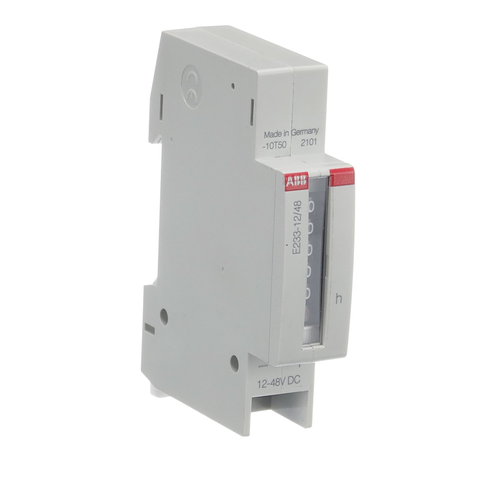 Contatore ore E233 12/48V CA/CC per monitoraggio funzionamento macchinari