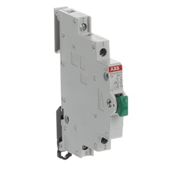 Pulsante elettrico 16A 250V 1NA+1NC verde modulo 0,5 per automazione industriale