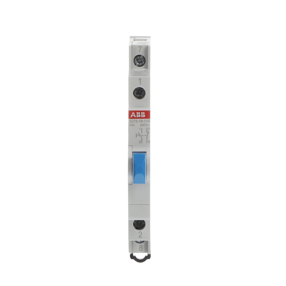 Pushbutton elettrico 16A 250V 1NO+1NC tasto blu modulo 0,5 per automazione industriale