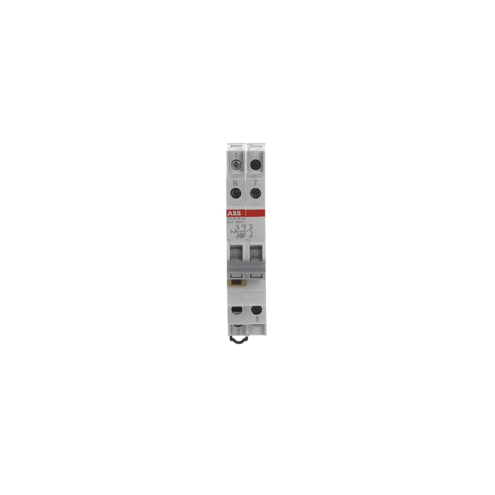 Interruttore On-Off 16A 2 Poli Indicatore LED Grigio per Impianti Elettrici