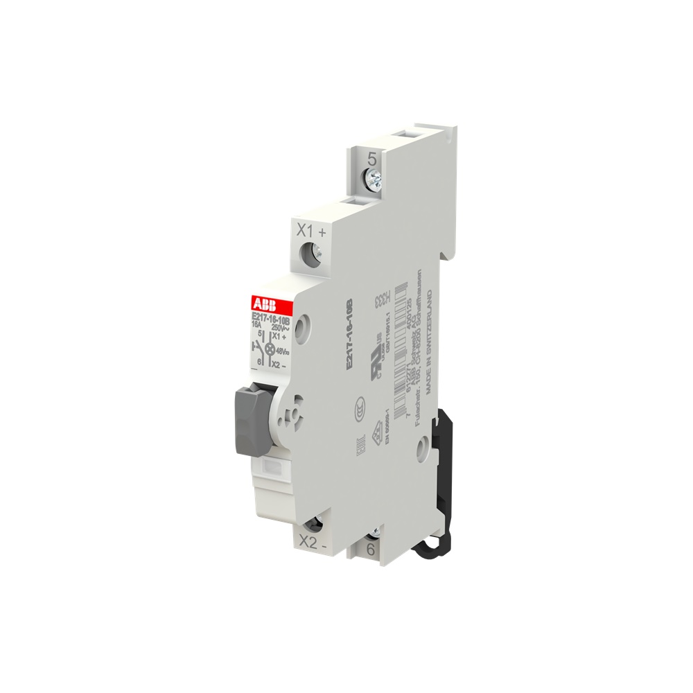 Pulsante comando luminoso 16A 1NA LED bianco 12-48V AC/DC per impianti elettrici industriali e civili