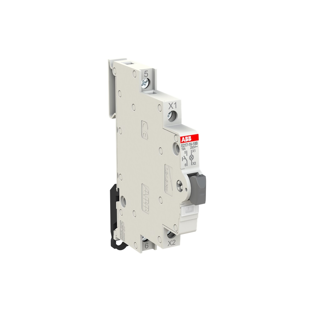 Pulsante luminoso 16A 250V 1NO LED bianco comando impianti elettrici