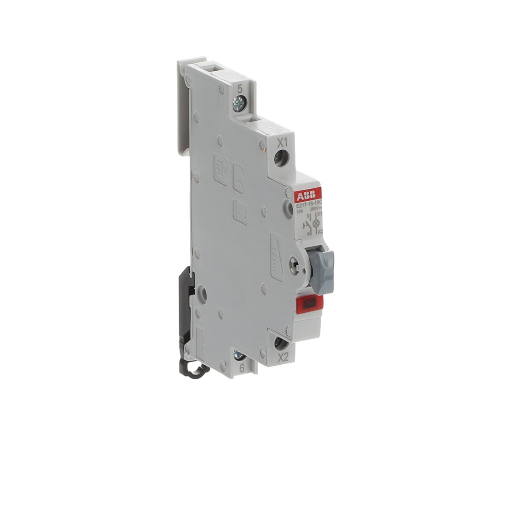 Pulsante luminoso 16A 250V 1NO LED rosso segnalazione impianti elettrici