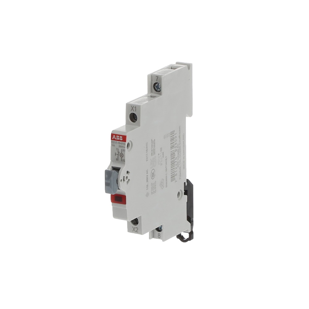 Pulsante luminoso 16A 250V 1NC LED rosso manutenzione ridotta uso industriale