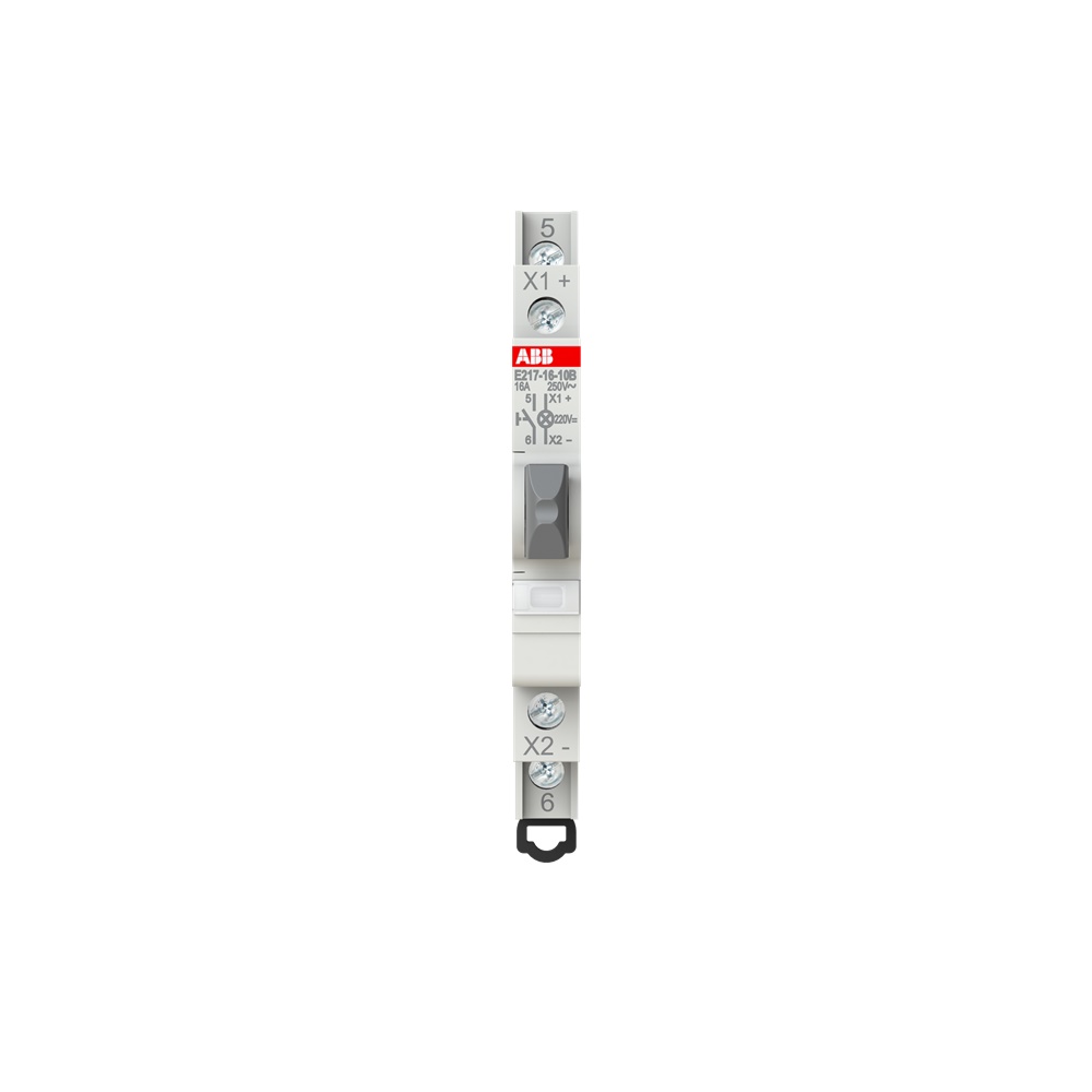 Pulsante luminoso 16A 1NO LED bianco 110-220V per comandi impianti elettrici