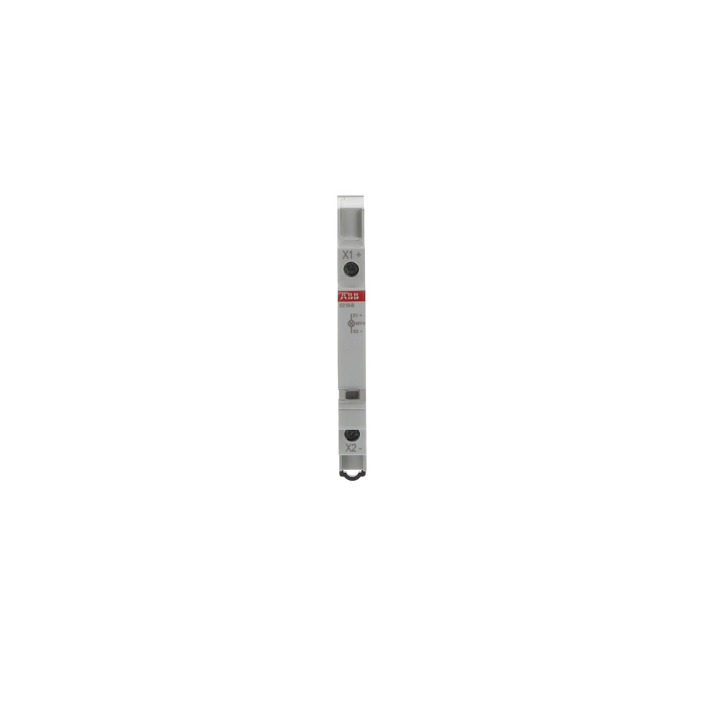 Spia a LED bianca 12-48V AC/DC 16A segnalazione impianti elettrici compatta