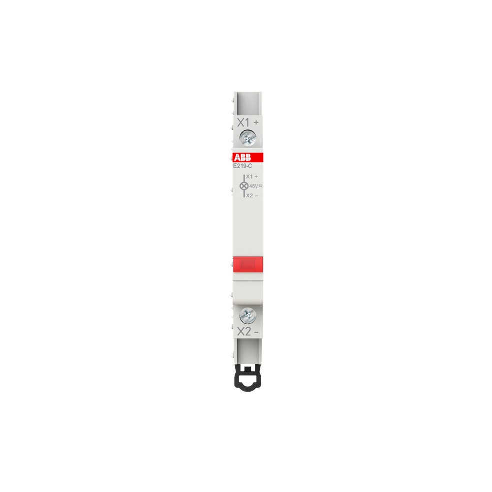 Spia LED rossa 12-48 V AC/DC compatta per segnalazione impianti elettrici industriali e civili