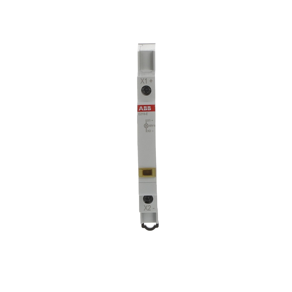 Spia LED 16A 12-48V AC/DC colore giallo per segnalazione elettrica industriale e civile