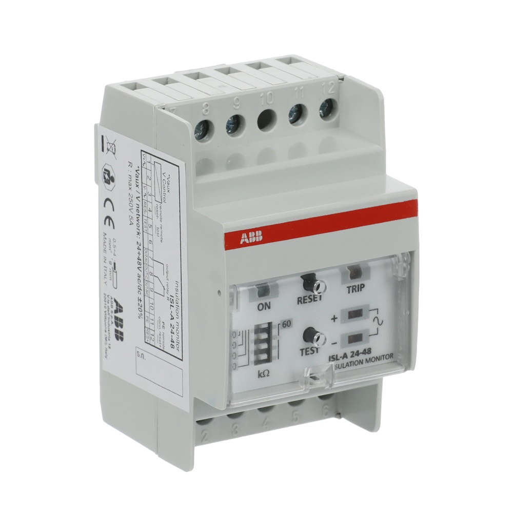 Monitor isolamento ISL-A 24-48 V per circuiti DC controllo sicurezza impianti elettrici