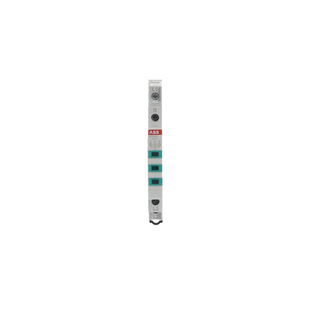 Spia luminosa 3 LED verde 16A 230-415V segnalazione impianti industriali e civili