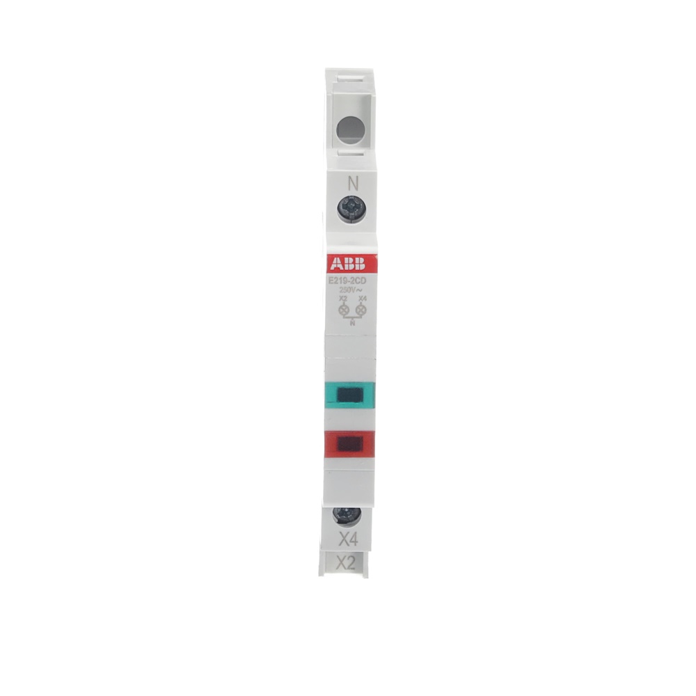 Spia LED doppio indicatore 16A 115-230V AC segnalazione impianti elettrici verde/rossa