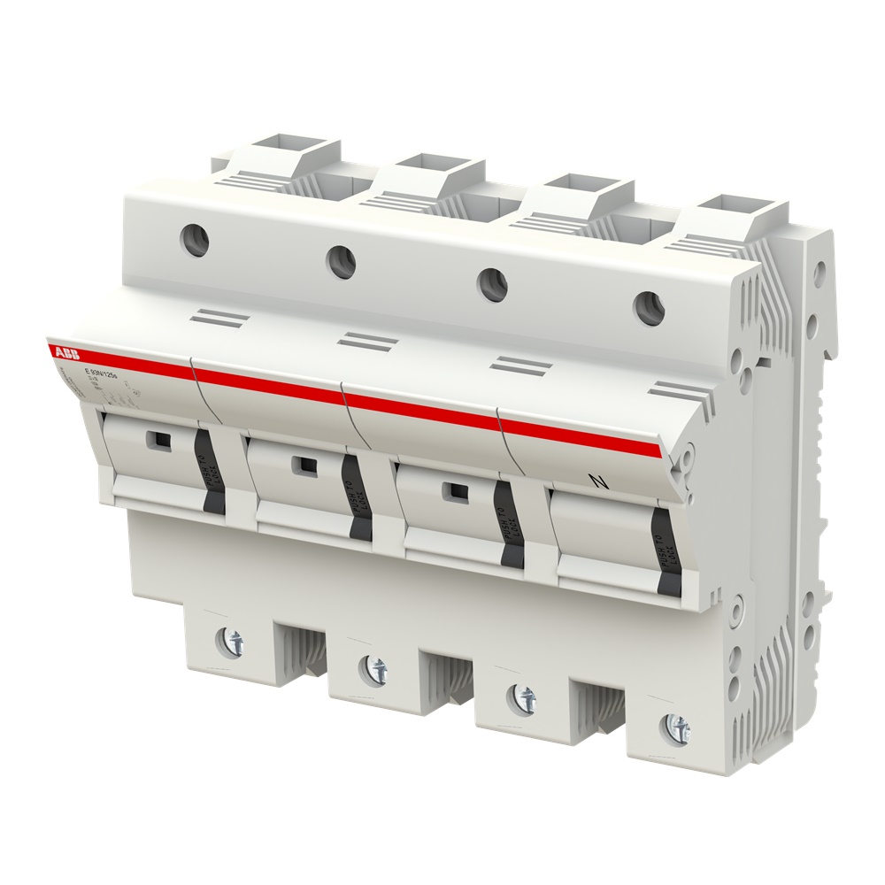 Portafusibile E 93N/125S con LED segnalazione integrato per protezione circuiti 50-125A