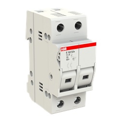 Sezionatore E 90 2 poli 32A con portafusibile e indicatore fusibile bruciato per impianti elettrici residenziali e industriali