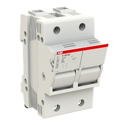 Portafusibile bipolare 50A protezione sovraccarichi cortocircuiti per quadri elettrici