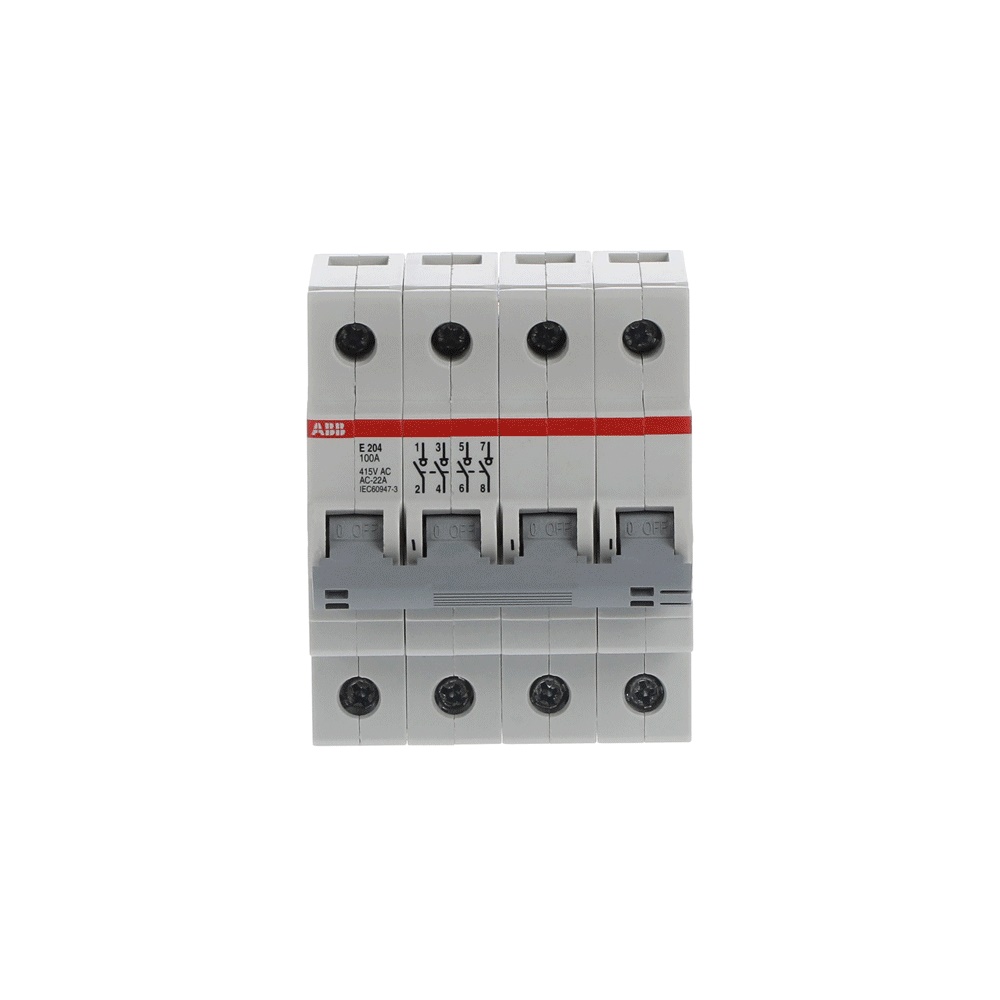 Interruttore-sezionatore E204/100G isolatore sicurezza circuiti impianti elettrici industriali e civili