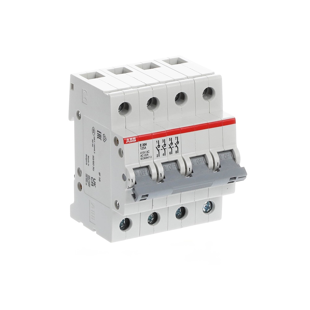 Interruttore-sezionatore E204/125G isolamento protezione circuiti installazione facile uso professionale