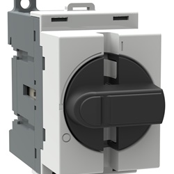 Sezionatore rotativo 3 poli OT40M3 montaggio su guida DIN per quadri elettrici slot 45mm
