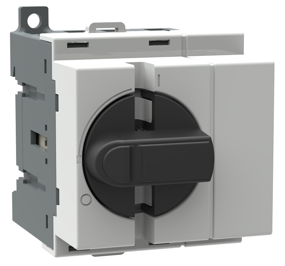 Sezionatore rotativo 4 poli OT40M4 montaggio su guida DIN per quadri elettrici con morsetti protetti