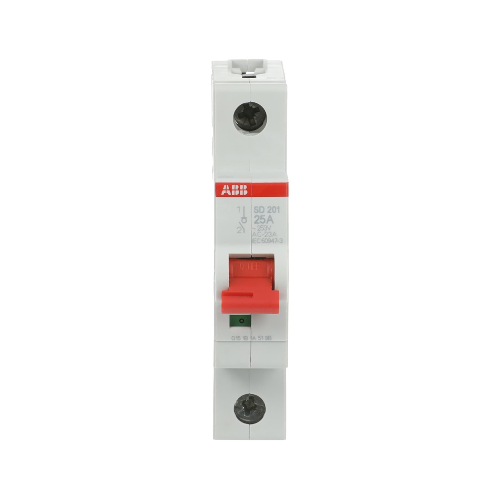 Switch disconnector 1P 25A interruttore sezionatore SD201/25 per impianti elettrici