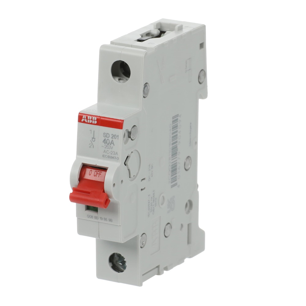 Switch Disconnector SD201/40 1P 40A Interruttore Sezionatore Elettrico