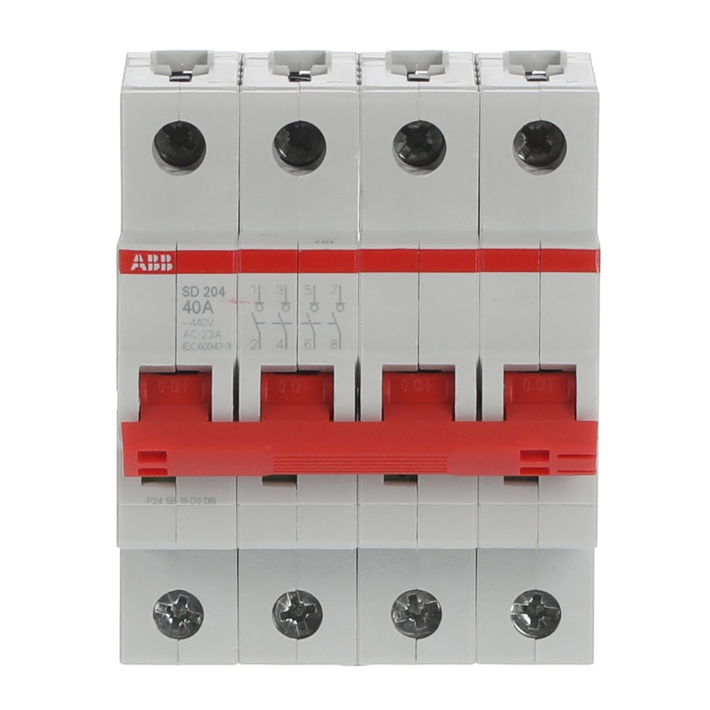 Interruttore-sezionatore SD204/40 4 poli 40A per impianti elettrici industriali e civili