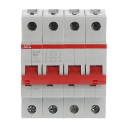 Interruttore-sezionatore SD204/40 4 poli 40A per impianti elettrici industriali e civili