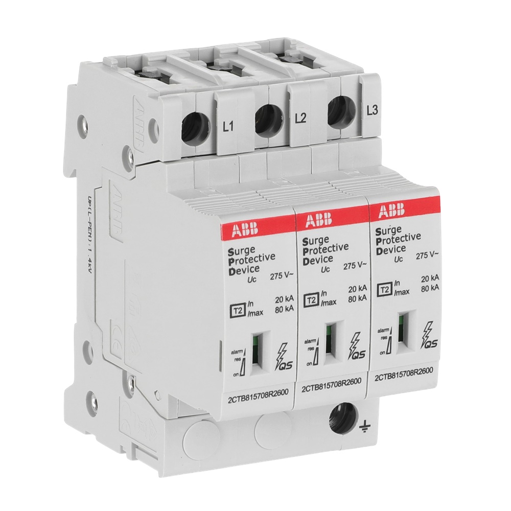 SPD OVR T2 3L 3P 80-275V 80KA Protezione Sovratensioni Industriale