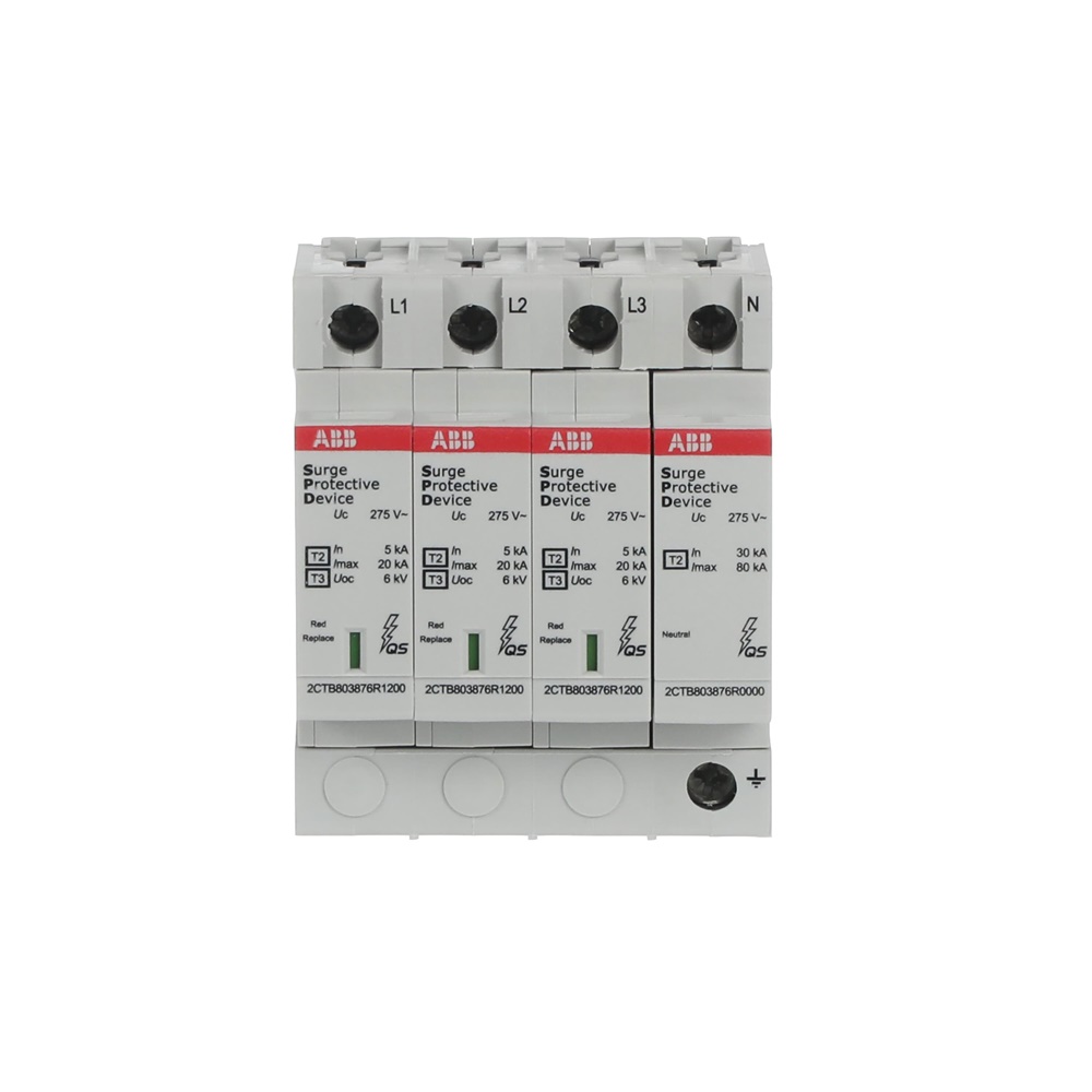 SPD protezione sovratensioni OVR T2+T3 3N 20-275V 3P+N 20kA industriale