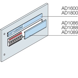 N.3 otturatori feritoia 24 moduli DIN colore grigio RAL 7035