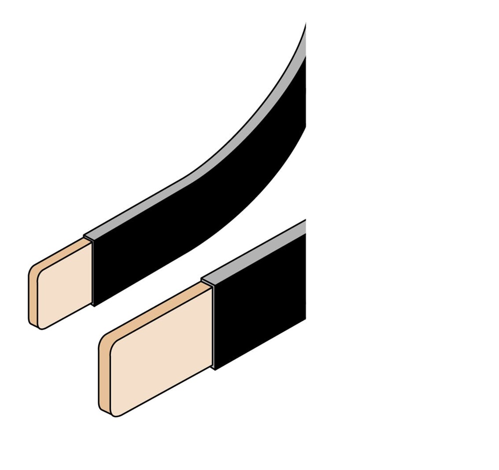 Barre flessibili rame 24x6mm 500A lunghezza 2 metri doppia unità