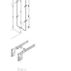 Squadrette ad L kit interruttore n.2 supporti montaggio breaker