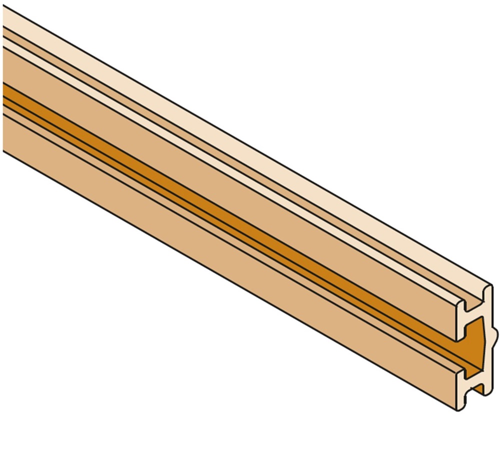 Barra sagomata in rame 630A sezione 35x10mm L=1750mm