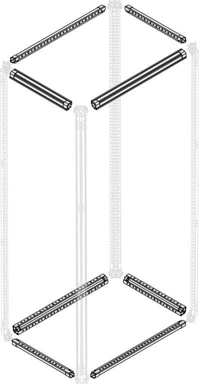 Traverse lamiera zincata 800 mm 4 pezzi per installazioni elettriche resistenti e durature