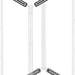 Traverse lamiera zincata 1000 mm supporto resistente applicazioni elettriche