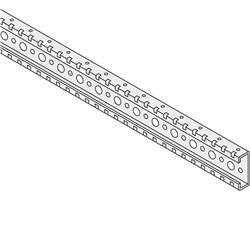 N.2 traverse in lamiera zincata L=238mm