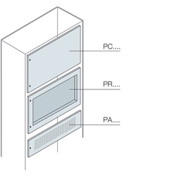 Pannello cieco 24 moduli DIN L=600mm H=100mm