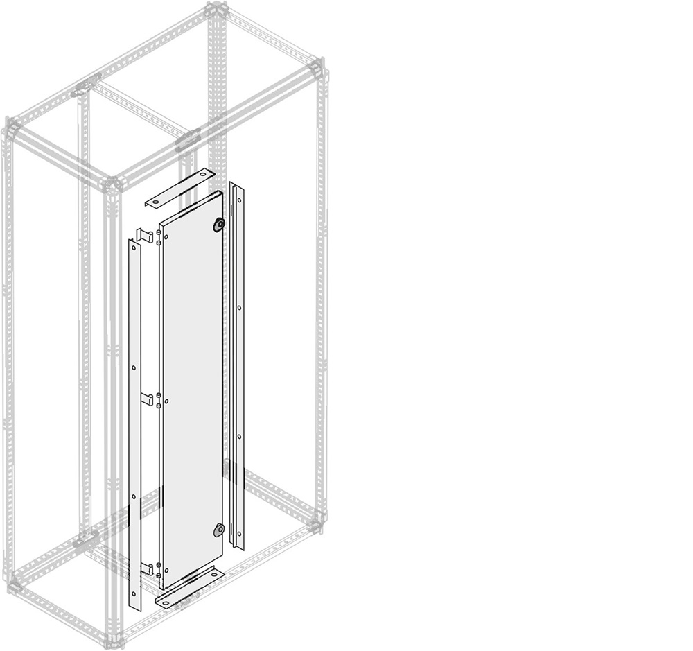 Porta interna cieca per vano cavi esterno H=1800mm L=300mm