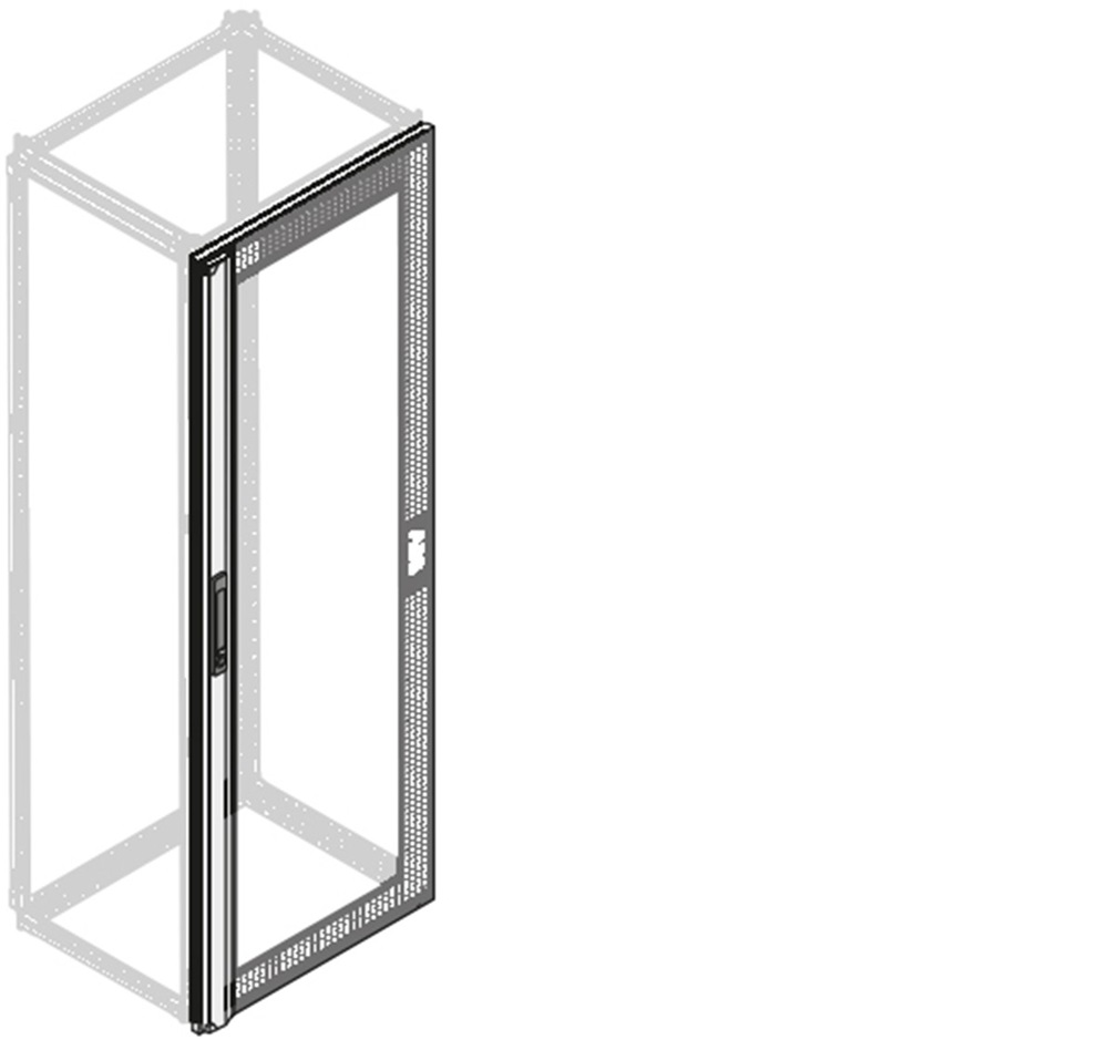 Porta vetro IP40 24 moduli DIN H=1800mm L=600mm