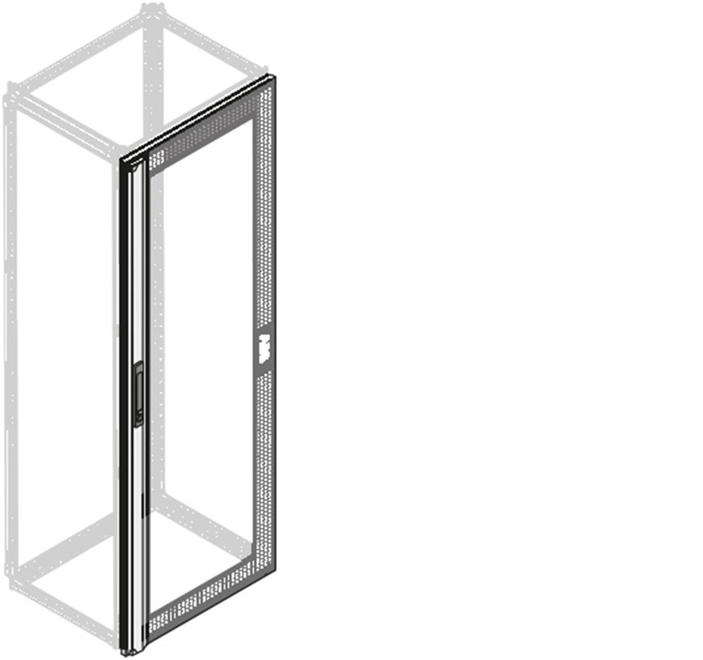 Porta vetro IP65 24 moduli DIN+vano cavi interno H=2000mm L=800mm