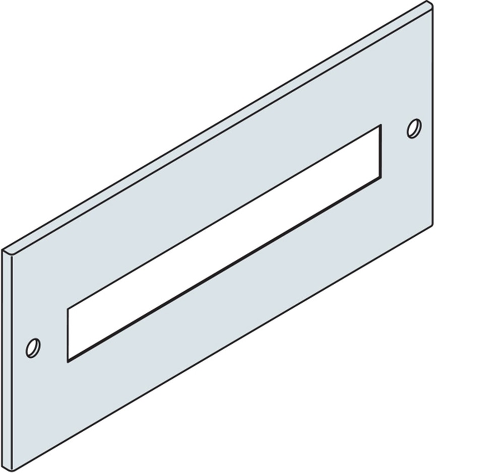 Pannello modulare 2 file DIN interasse 150mm 24 moduli DIN H=300mm L=600mm 