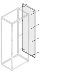 Pannello esterno laterale cieco IP30/IP40 H=1800mm P=500mm