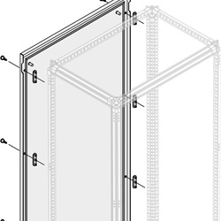 Pannello esterno IP65 altezza 2000mm larghezza 400mm protezione elevata